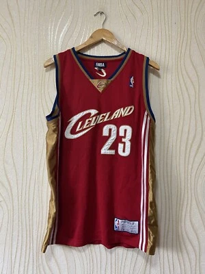 CAMISETA DE BALONCESTO CLEVELAND CAVALIERS CAMISETA talla L #23 LEBRON JAMES NBA OFICIAL R Foto 1 de 4