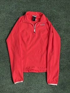 The North Face Womens Red Long Sleeve Quarter-Zip Pullover Jacket Size XS - Picture 1 of 5