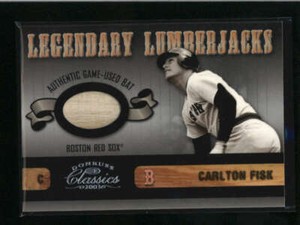 CARLTON FISK 2003 DONRUSS CLASSICS LEGENDARY LUMBERJACKS BAT #086/325 AN3773