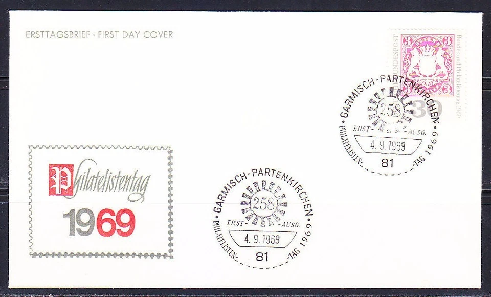 Germany 1969 FDC cover Bavaria stamps on stamps Mi 601 Sc 1008 Ersttagsbrief - Image 1 of 1