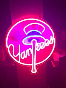 Vibrant Yankees Neon Wall Sign – Perfect LED Light Decoration for Any Space - Picture 1 of 8