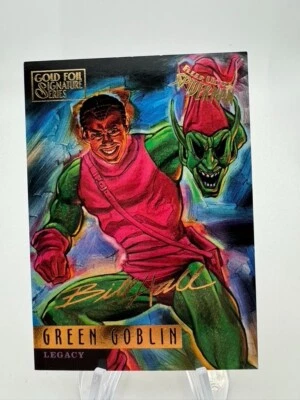 Marvel Spider-Man Fleer Ultra 95 Gold Foil Signature Card #80 Green Goblin - Image 1 of 2