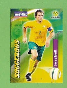 2006  WEETBIX SANITARIUM SOCCEROOS SOCCER FOOTBALL CARD #9  LUCAS  NEILL - Picture 1 of 1