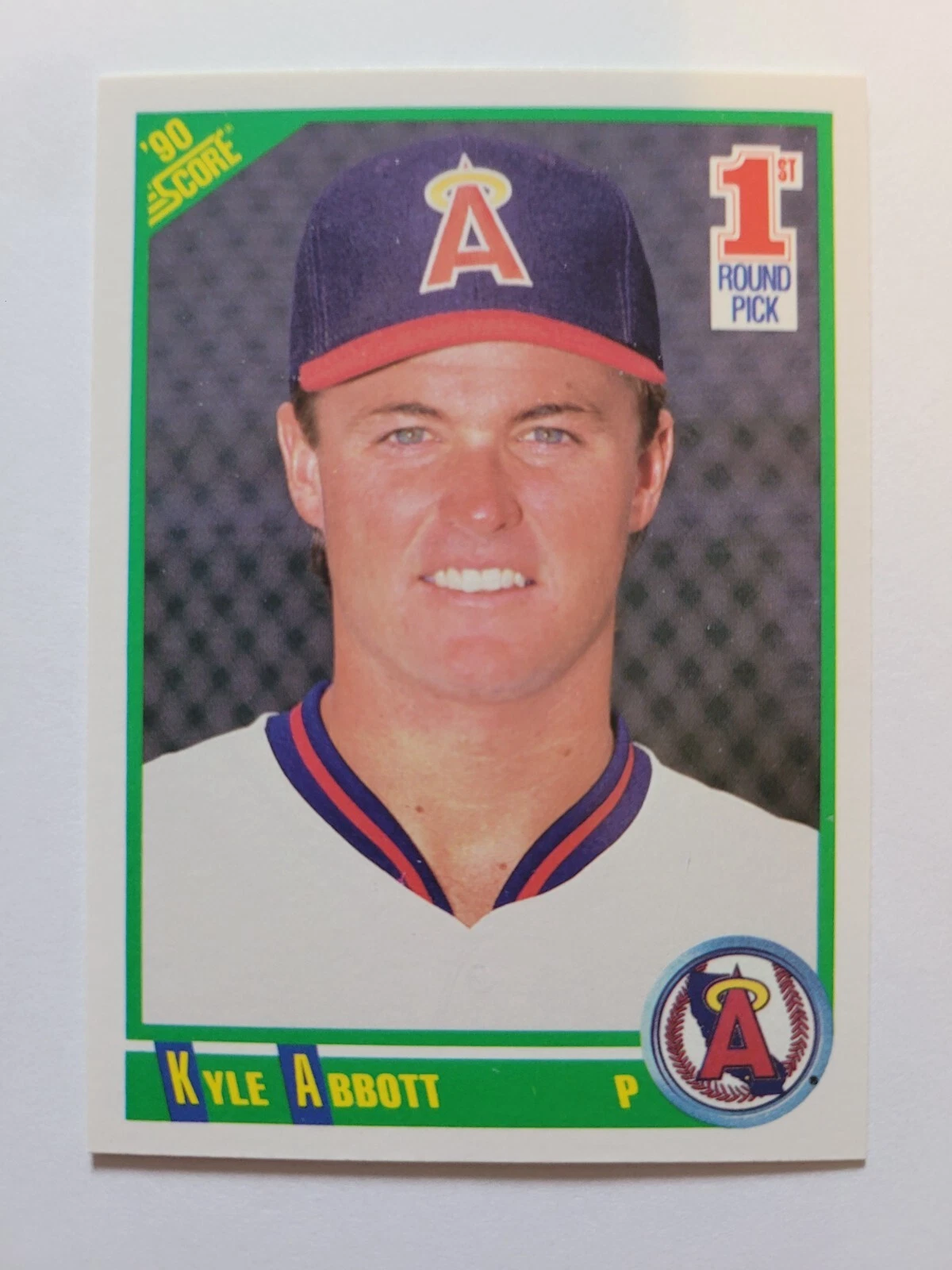 1990 SCORE KYLE ABBOTT 1ST ROUND DRAFT PICK RC #673 NM