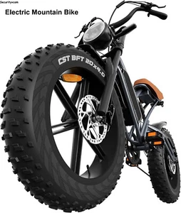 20" Electric bike 750W Motor 48V 14Ah removable battery Mountain bike MTB E-bike - Bild 1 von 23