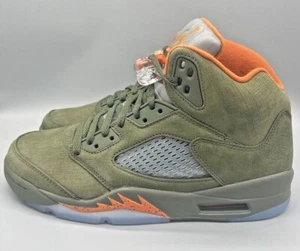TD PS GS HOMBRE 4c-14 Nike Air Jordan 5 Retro Oliva Ejército Solar Naranja DD0587-308 - Imagen 1 de 2