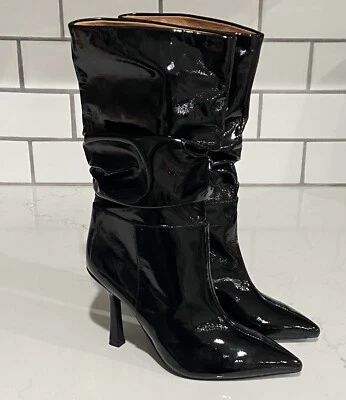 Botas holgadas Jeffrey Campbell Guillo charol negro para mujer talla 5 nuevas Foto 1 de 4