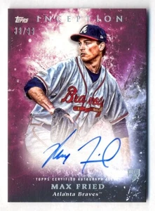 MAX FRIED 2018 TOPPS INCEPTION ON CARD AUTO AUTOGRAPH ROOKIE RC #38/99 BRAVES - Picture 1 of 2