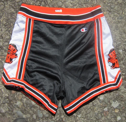Vintage OREGON STATE UNIVERSITY BEAVERS Champion BASKETBALL SHORTS sz 34 Nylon Cover