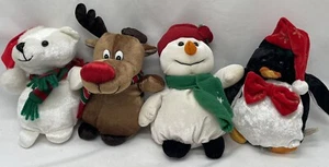 Vintage Sears Exclusive Christmas Windsor Collection Holiday 8” Plush Lot Of 4 - Picture 1 of 6
