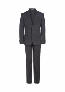VAN HEUSEN BOYS SUIT - BLACK MINI STRIPE- SIZES 8 AND 10 *FREE SHIPPING* - Picture 1 of 2