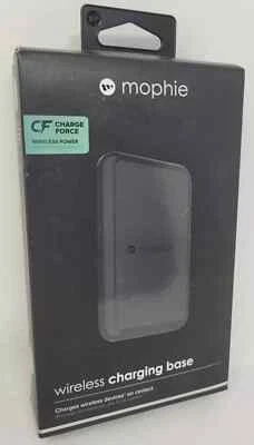 Base de almohadilla de carga inalámbrica Mophie 5W Charge Force, con certificación Qi, negra Foto 1 de 2