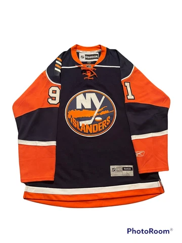 New York Islanders John Tavares #91 Reebok Hockey Jersey Size Large Brooklyn L Cover