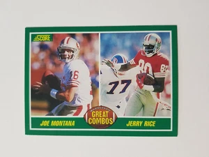Joe Montana und Jerry Rice 1989 Score Football Karte #279 San Francisco 49ers - Bild 1 von 2