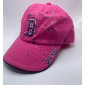 47 Brand Boston Red Sox Pink Glitter Hat Strapback Women’s Baseball Cap - Picture 1 of 4