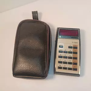 Texas Instruments TI-1200 Electronic Calculator 9V Tested Working VTG W/Case - Picture 1 of 16