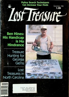 Lost Treasure Magazine November 1980 Ben Hines El Dorado Canyons  Foto 1 de 2