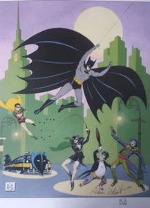 1989 BATMAN GOLDEN YEARS SIGNED BOB KANE ADAM WEST COA JOKER ROBIN CAT WOMAN DC - Picture 1 of 11