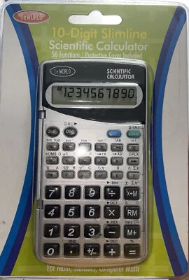 LeWorld Scientific Calculator 10 Digit Slimline 56 Functions  - Image 1 of 2