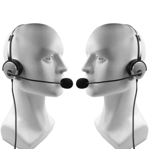 Casque casque 2 broches PTT MIC Walkie-Talkie pour Motorola Radio GP-300 - Photo 1/8