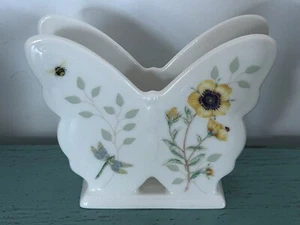 Lenox China Butterfly Garden Napkin Sponge Letter Holder - Picture 1 of 1