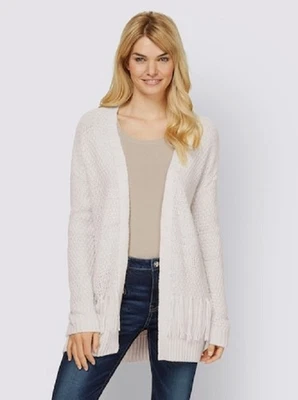 Strickjacke weiß 38 linea TESINI Damen Cardigan Grobstrick UVP: 49,99€ O11 - Bild 1 von 4