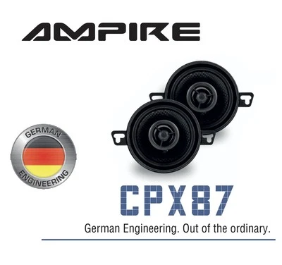 Ampire CPX87 2-Wege Koaxial Lautsprecher ohne Gitter, 87mm - 1 Paar - Bild 1 von 4