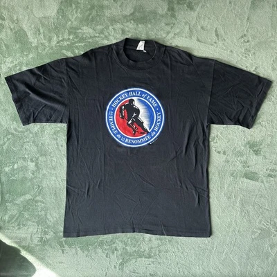 Винтажная футболка с логотипом Зала хоккейной славы НХЛ - Изображение 1 из 4