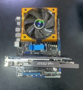 GPU MSI R6950, CPU Phenom II, scheda ASUS M4A87TD EVO + set Corsair Vengeance - Foto 1 di 9