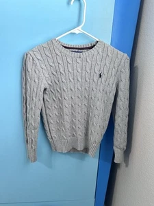 Polo Ralph Lauren Lot Of 4 Cable Knit Sweater Boy's Sz 8 Pony Logo - Picture 1 of 4