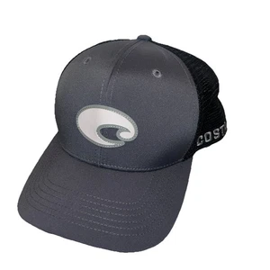 Costa Del Mar Hat Cap Snapback Mesh Trucker Sunglasses Fishing Gray Black "C"  - Picture 1 of 8