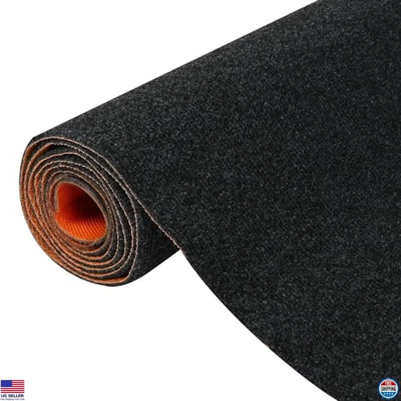 Темно-серая нескользящая ковровая дорожка Nisorpa 4 x 16,4 фута с прочной подложкой TPE - Изображение 1 из 4
