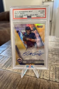 2019 Brett Baty Gold Bowman’s Best Autograph /50 #B19-BB - Picture 1 of 2