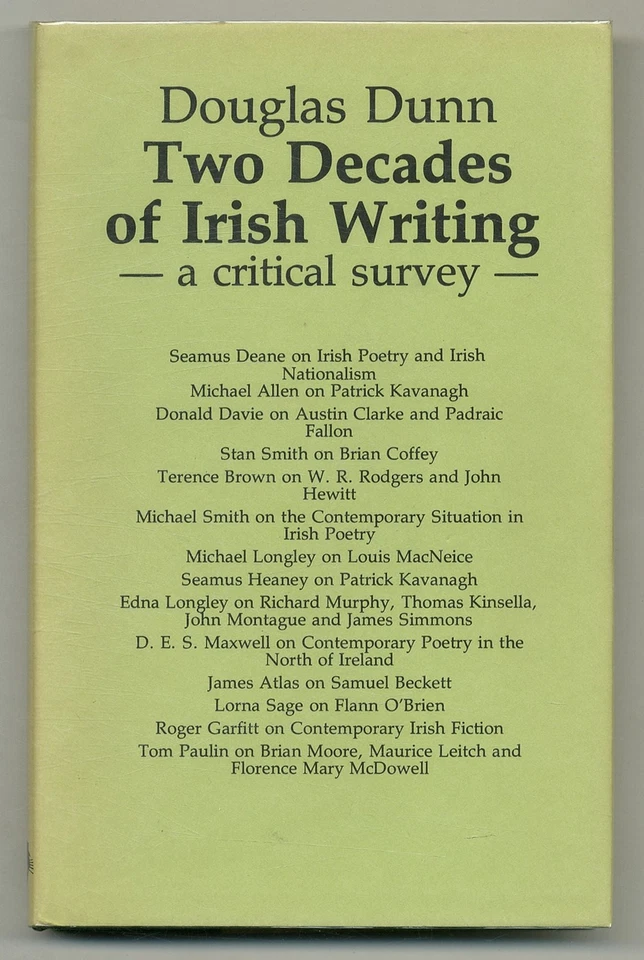 Douglas DUNN / Two Decades of Irish Writing A Survey 1st Edition 1975 - Image 1 of 1