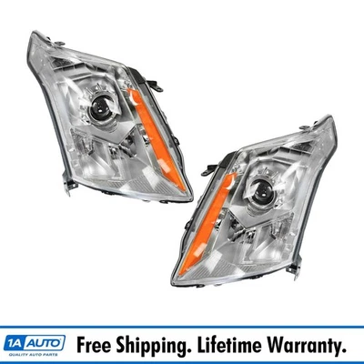 Headlight Assembly Set Driver & Passenger Side Fits 2010-2016 Cadillac SRX Foto 1 de 4