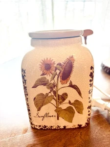 Scentsy Rustic Sunflower Wax Warmer - Retired - Picture 1 of 5