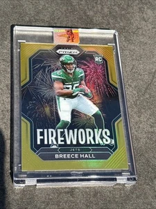 2022 Panini Prizm - Fireworks GOLD PRIZM 6/10 #F-24 Breece Hall (RC) Jets - Picture 1 of 2