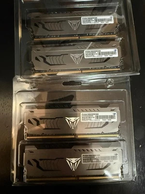 Patriot Viper Steel DDR4 – 32GB (4×8GB) 3200MHz CL16 – Model PVS416G320C6K - Image 1 of 3