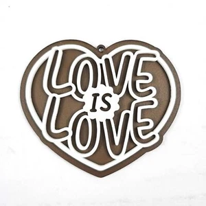 Naughty Gingerbread Cookie Christmas Ornament Adult Gay Lesbian Love Is Love - Picture 1 of 3