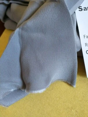 Dove Grey Two Ply Silk Remnant/ 1 1/2 Yds. - Image 1 of 3