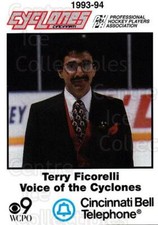 1993-94 Cincinnati Cyclones #31 Terry Ficorelli