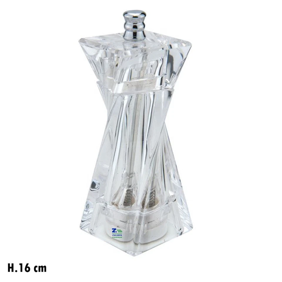 MACINAPEPE MACINASALE VOGUE TRASPARENTE CM 16 H CON MACINA IN CERAMICA ILSA - Immagine 1 di 1