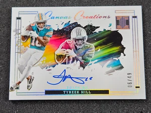 🌟 2024 Panini Impecable - Canvas Creations Tyreek Hill AUTO #CC-THL #/49 - Imagen 1 de 2