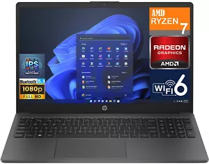 HP 255 G10 15.6" IPS FHD Laptop AMD Ryzen 7 7730U 2.00GHz 32GB DDR4 1TB SSD W11P - Picture 1 of 5