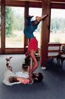 1990s Original Photo 4x6 Man Woman Yoga Pose Partners Stretch Exercise D50 #27