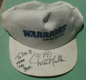 1991-92 Golden State Warriors Hat Signed by Chris Mullin - Picture 1 of 8