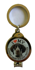 German Shorthaired Pointer Keychain Nail Clipper Bottle Opener 30mm Silver Gift