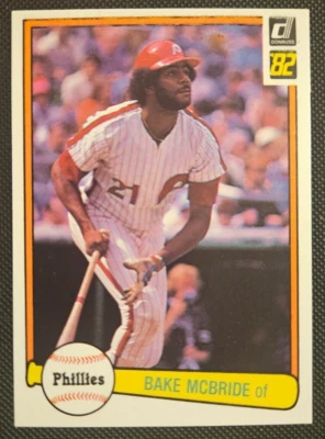 1982 Donruss #497 Bake McBride! Philadelphia Phillies - Image 1 of 2