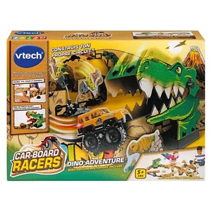 VTech Dino Adventure Track Set with Car Recyclable Cardboard Toy Gift - Picture 1 of 10