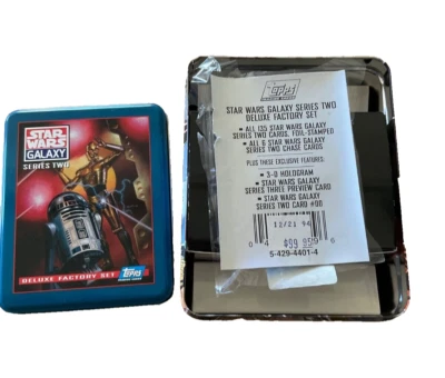 Topps 1994 Star Wars Galaxy Series Two Complete 135 Card Set with Metal Tin - Image 1 of 4